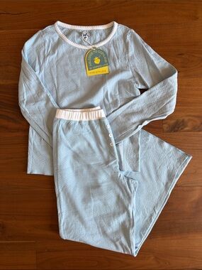 Cozyland by Morgan Lane Women’s Baby Blue Pointelle Pajama Set / Small